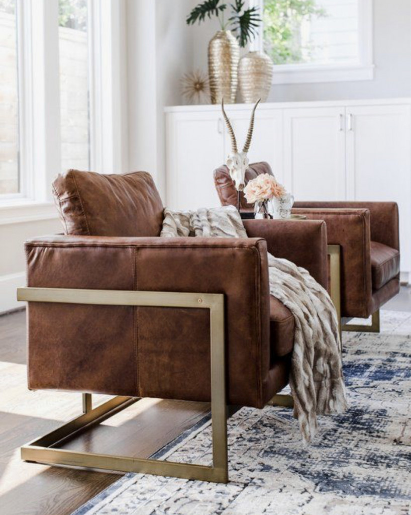 Leather Accent Chairs Manor Design